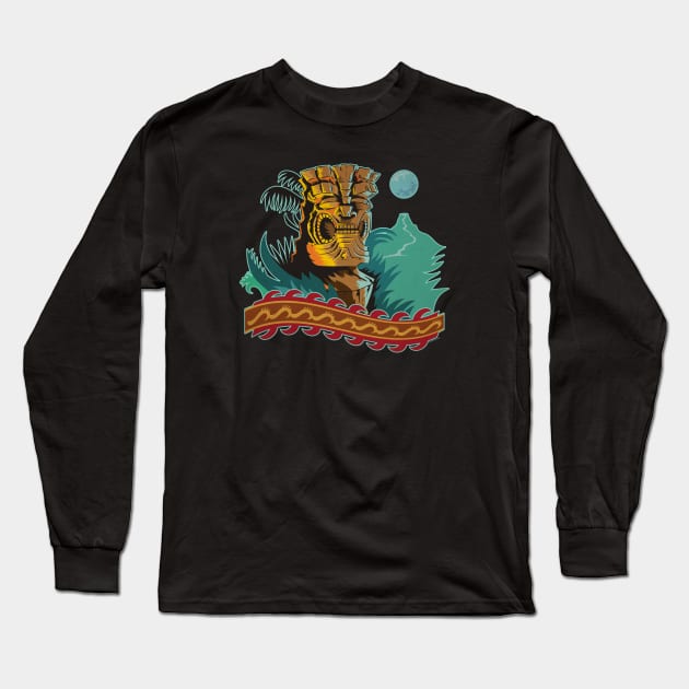 Tikilandia King Of Spades Long Sleeve T-Shirt by zerostreet